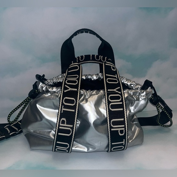 ZARA Metallic Silver Crossbody Bag - Picture 2 of 9